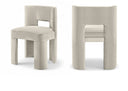 Zuno Velvet Performance Fabric Upholstered Dining Chair - Cream