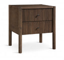 Kivo 18.5" Solid Wood Nightstand - Brown