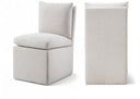 Nelori Linen Textured Performance Fabric Upholstered Dining Chair - Cream
