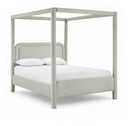 Salina Linen Textured Fabric Upholstered Bed - Grey