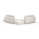 Overlap Wedge Sectional Ecru