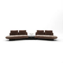Overlap Sectional - 3-Piece Bumper - Nero Marquina Marble by Caracole