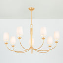 Vintage Gold Leaf Montpelier Chandelier 48" by Hudson Valley, view 2