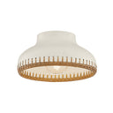Ceramic Cream Pebble Southfields Flush Mount 10.75" by Hudson Valley