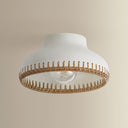 Ceramic Cream Pebble Southfields Flush Mount 10.75" by Hudson Valley, view 3