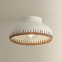 Ceramic Cream Pebble Southfields Flush Mount 10.75" by Hudson Valley, view 2