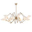 Aged Brass Buckingham Chandelier 54" by Hudson Valley