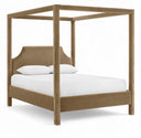 Dawson Velvet Upholstered Bed - Beige