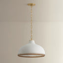 Ceramic Cream Pebble Southfields Pendant 16.25" by Hudson Valley, view 4