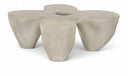 Fiore Concrete Indoor/Outdoor Coffee Table - Beige