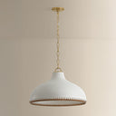 Ceramic Cream Pebble Southfields Pendant 21" by Hudson Valley, view 5