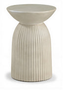 Opani Concrete Indoor/Outdoor End Table - Beige