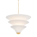 Vintage Gold Leaf Belluno Chandelier 28" by Corbett Lighting, view 2