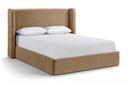 Kendall Velvet Upholstered Bed - Beige