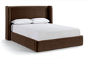 Kendall Velvet Upholstered Bed - Brown