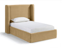 Kendall Velvet Upholstered Twin Bed - Camel