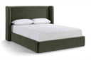 Kendall Velvet Upholstered Bed - Green