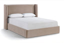 Kendall Velvet Upholstered Bed - Taupe