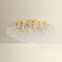 Vintage Gold Leaf Alsace Semi Flush 36" by Corbett Lighting, view 2