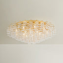 Vintage Gold Leaf Alsace Semi Flush 36" by Corbett Lighting, view 4