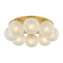 Vintage Polished Brass Vernazza Flush Mount 23.5" by Corbett Lighting, view 2