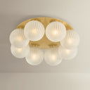 Vintage Polished Brass Vernazza Flush Mount 23.5" by Corbett Lighting, view 3