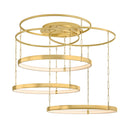 Vintage Polished Brass Chiasso Chandelier 38" by Corbett Lighting, view 4