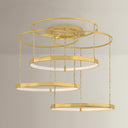 Vintage Polished Brass Chiasso Chandelier 55.5" by Corbett Lighting, view 2