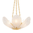 Vintage Gold Leaf Galena Chandelier 24" by Corbett Lighting, view 2