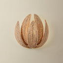 Vintage Gold Leaf Varanasi Wall Sconce 11" by Corbett Lighting, view 3