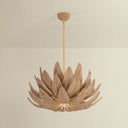 Vintage Gold Leaf Varanasi Chandelier 30" by Corbett Lighting, view 2