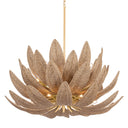 Vintage Gold Leaf Varanasi Chandelier 30" by Corbett Lighting, view 6