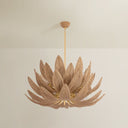 Vintage Gold Leaf Varanasi Chandelier 42" by Corbett Lighting, view 3