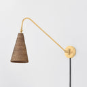 Aged Brass Averack Plug-In Sconce 5.75" by Hudson Valley, view 4