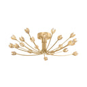 Vintage Gold Leaf Falkirk Semi Flush 30" by Hudson Valley