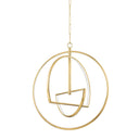 Aged Brass Welland Chandelier 28" by Hudson Valley