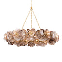 Vintage Gold Leaf Galle Chandelier 54.25" by Corbett Lighting