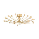 Vintage Gold Leaf Falkirk Semi Flush 42" by Hudson Valley