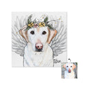 Memorial Floral Crown Pet Portrait