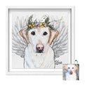 Memorial Floral Crown Pet Portrait
