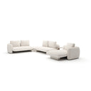 Overlap Sectional - 5-Piece Left-Facing - Crème Travertine by Caracole, view 2