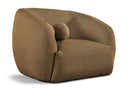 Elowen Fabric Upholstered Chair - Brown