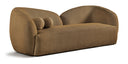 Elowen 91" Fabric Upholstered Sofa - Brown