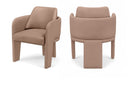Vanda Vegan Leather Upholstered Dining Chair - Tan