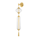 Vintage Polished Brass Fiorello Chandelier 55.75" by Corbett Lighting, view 6