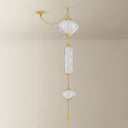 Vintage Polished Brass Fiorello Pendant 12.5" by Corbett Lighting, view 5