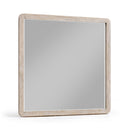 Adagio Solid Wood And Oak Veneer Framed Mirror - Natural