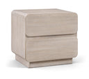 Adagio 28" Solid Wood And Oak Veneer Nightstand - Natural