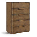 Tiberio Oak Veneer And Solid Wood Chest - Brown
