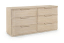 Tiberio Oak Veneer And Solid Wood Dresser - Natural